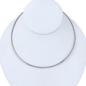 Snake Chain Necklace | Vintage Sterling Silver 925 16.5"